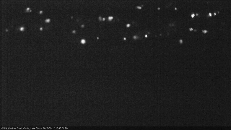 Lake Travis webcam, February 12, 2020 10:45 PM CT