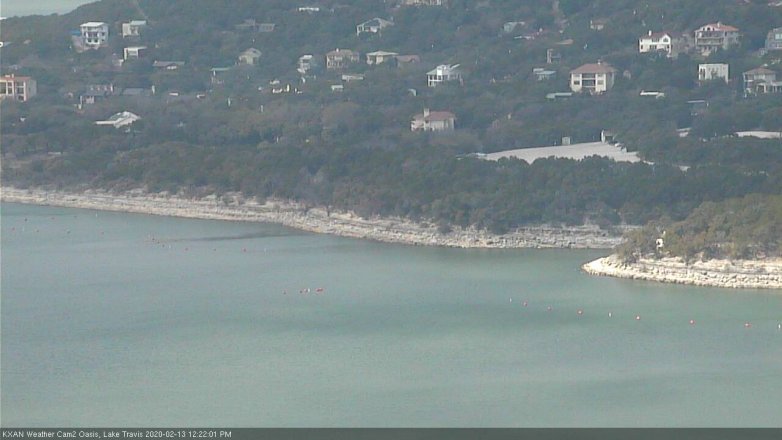 Lake Travis webcam, February 13, 2020 12:25 PM CT