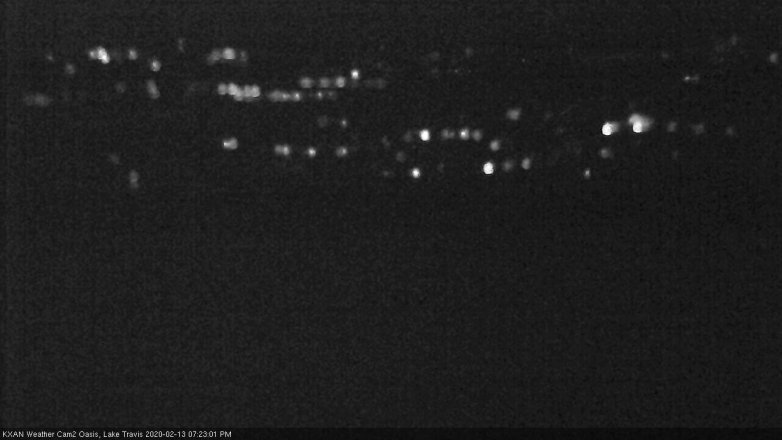 Lake Travis webcam, February 13, 2020 7:25 PM CT