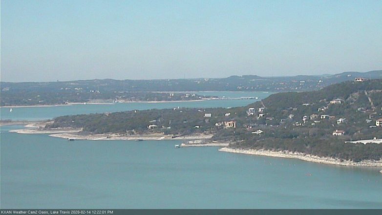 Lake Travis webcam, February 14, 2020 12:25 PM CT