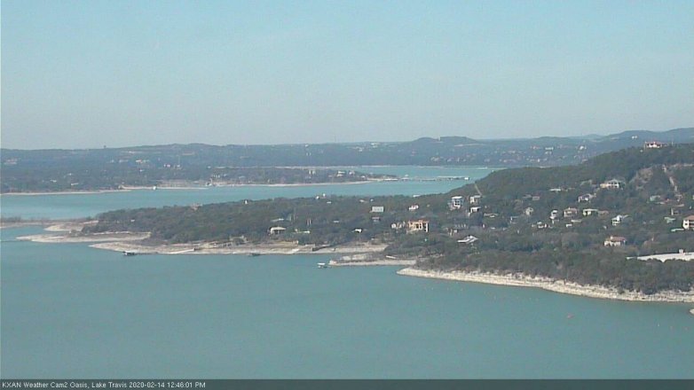 Lake Travis webcam, February 14, 2020 12:45 PM CT