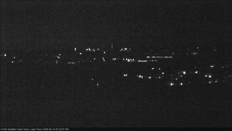 Lake Travis webcam, February 14, 2020 7:25 PM CT