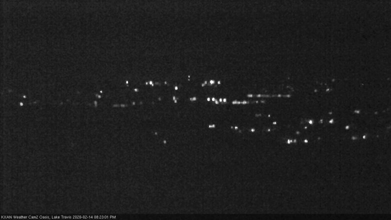 Lake Travis webcam, February 14, 2020 8:25 PM CT