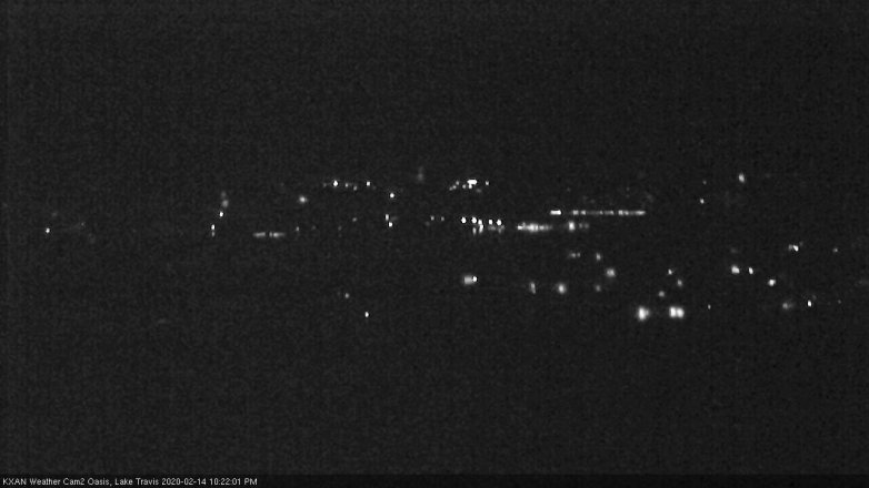 Lake Travis webcam, February 14, 2020 10:25 PM CT