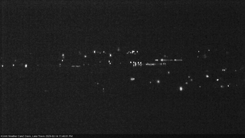 Lake Travis webcam, February 14, 2020 11:45 PM CT