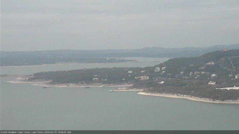 Lake Travis webcam, February 15, 2020 10:45 AM CT