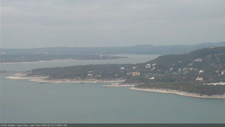Lake Travis webcam, February 15, 2020 11:00 AM CT