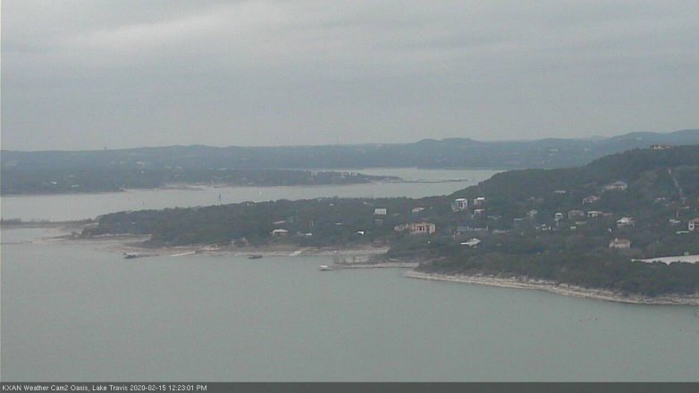 Lake Travis webcam, February 15, 2020 12:25 PM CT