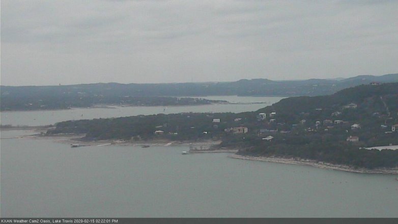 Lake Travis webcam, February 15, 2020 2:25 PM CT