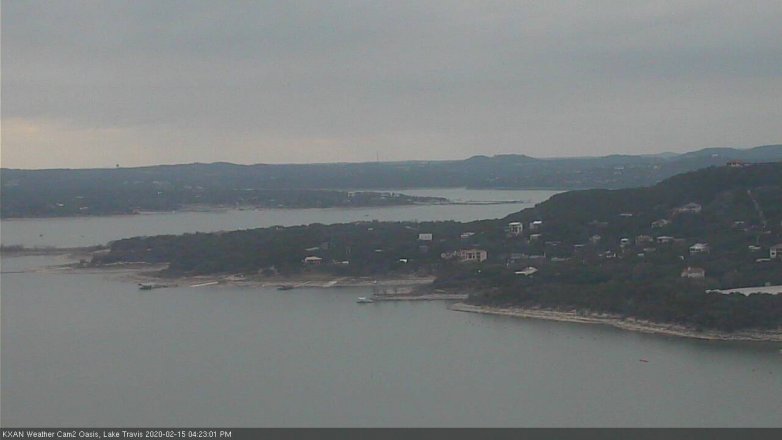 Lake Travis webcam, February 15, 2020 4:25 PM CT