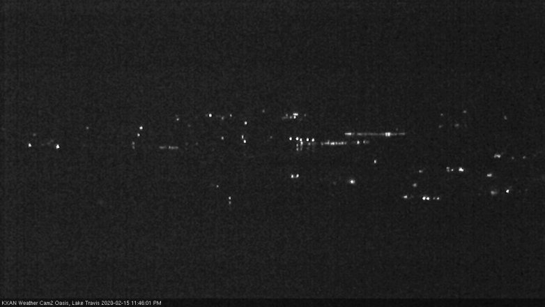 Lake Travis webcam, February 15, 2020 11:45 PM CT