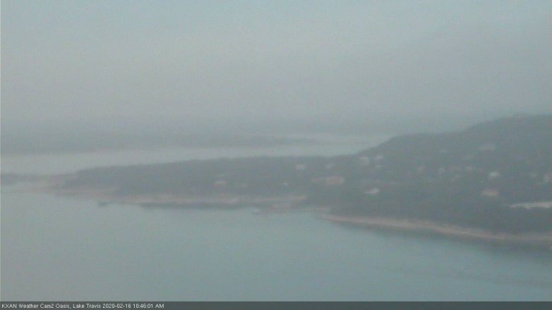 Lake Travis webcam, February 16, 2020 10:45 AM CT