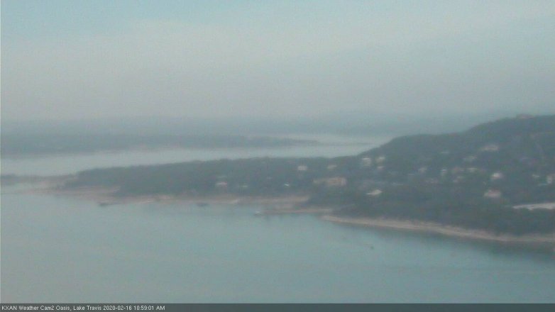 Lake Travis webcam, February 16, 2020 11:00 AM CT