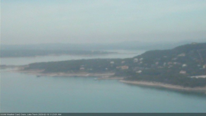 Lake Travis webcam, February 16, 2020 11:25 AM CT