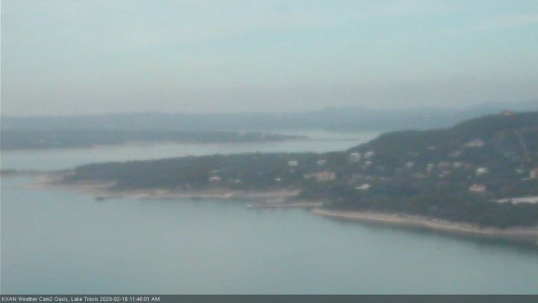 Lake Travis webcam, February 16, 2020 11:45 AM CT