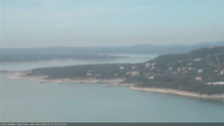 Lake Travis webcam, February 16, 2020 12:25 PM CT