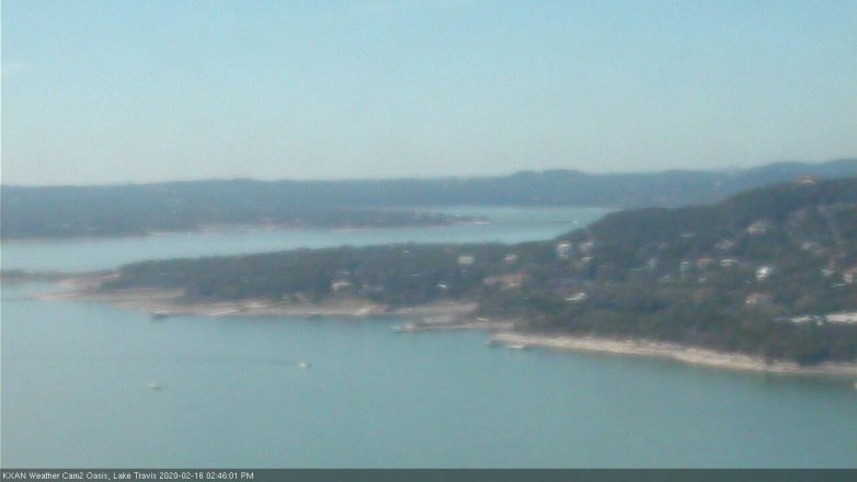 Lake Travis webcam, February 16, 2020 2:45 PM CT