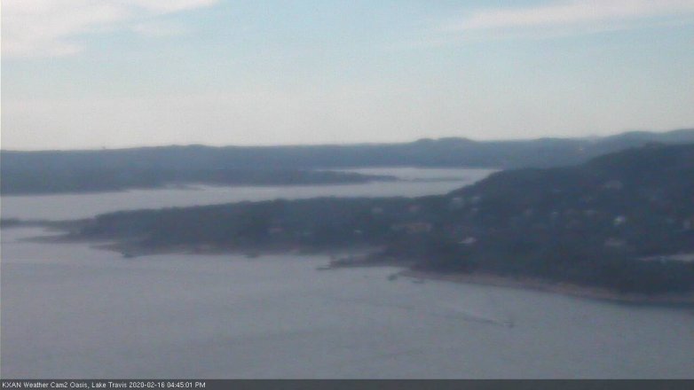 Lake Travis webcam, February 16, 2020 4:45 PM CT