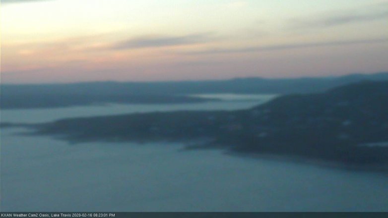 Lake Travis webcam, February 16, 2020 6:25 PM CT