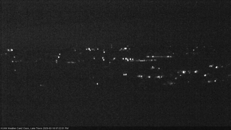 Lake Travis webcam, February 16, 2020 7:25 PM CT