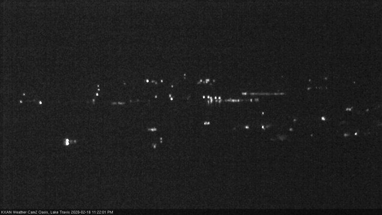 Lake Travis webcam, February 16, 2020 11:25 PM CT