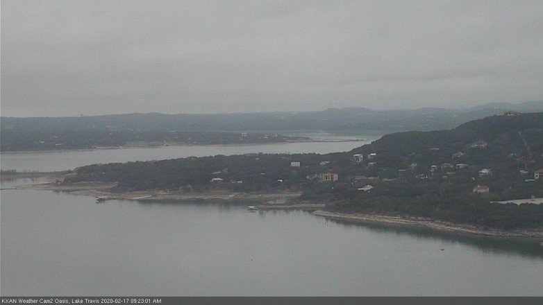Lake Travis webcam, February 17, 2020 9:25 AM CT