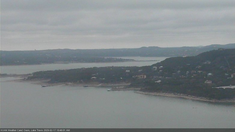 Lake Travis webcam, February 17, 2020 10:45 AM CT