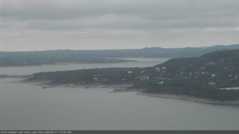 Lake Travis webcam, February 17, 2020 11:25 AM CT