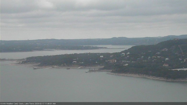 Lake Travis webcam, February 17, 2020 11:45 AM CT