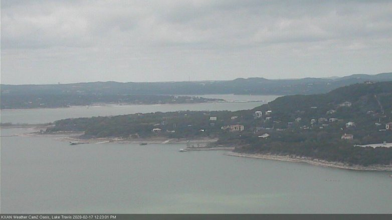 Lake Travis webcam, February 17, 2020 12:25 PM CT