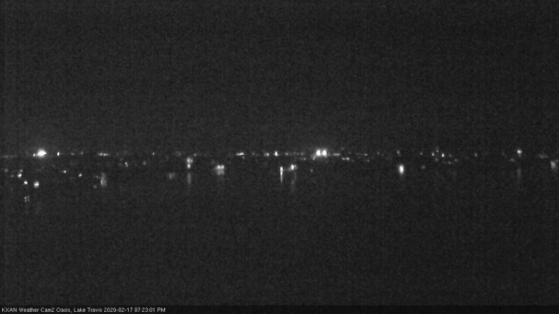 Lake Travis webcam, February 17, 2020 7:25 PM CT
