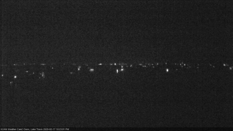 Lake Travis webcam, February 17, 2020 10:25 PM CT