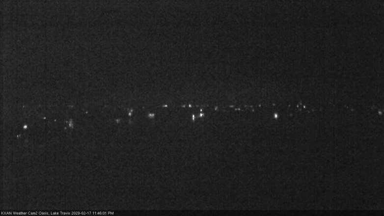 Lake Travis webcam, February 17, 2020 11:45 PM CT