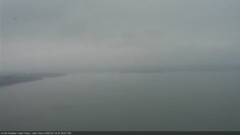 Lake Travis webcam, February 18, 2020 1:00 PM CT