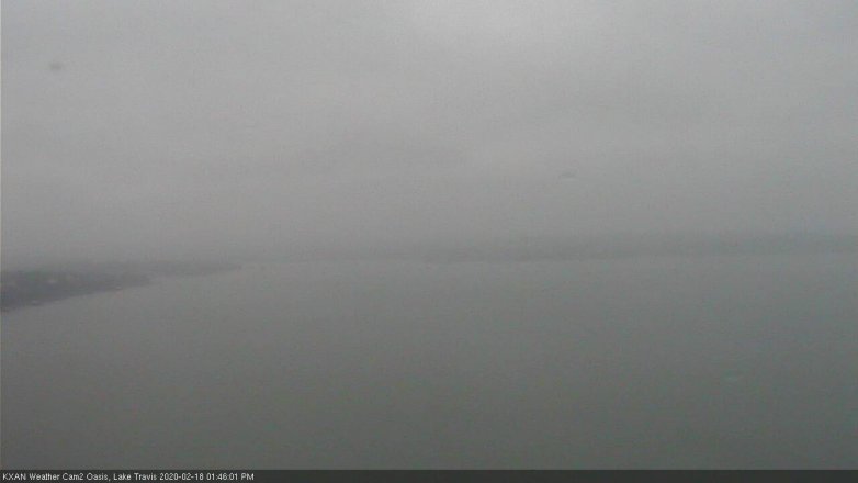Lake Travis webcam, February 18, 2020 1:45 PM CT