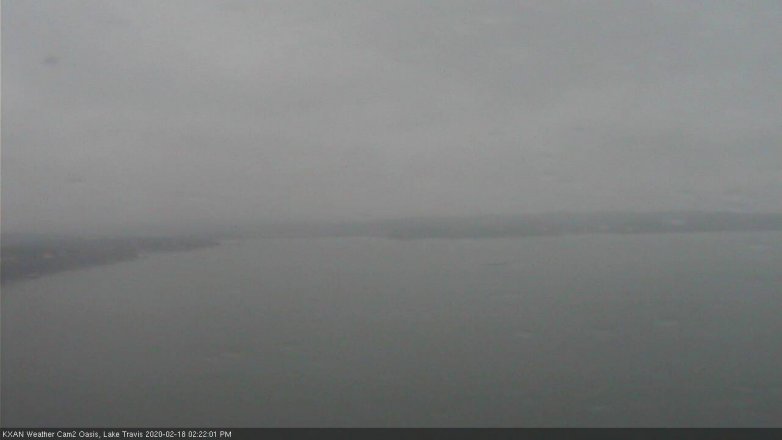 Lake Travis webcam, February 18, 2020 2:25 PM CT