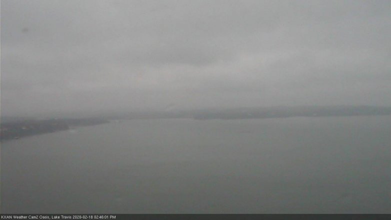 Lake Travis webcam, February 18, 2020 2:45 PM CT
