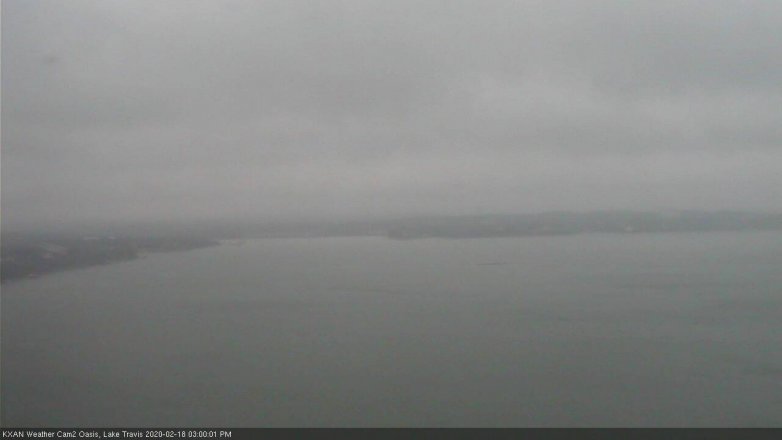 Lake Travis webcam, February 18, 2020 3:00 PM CT