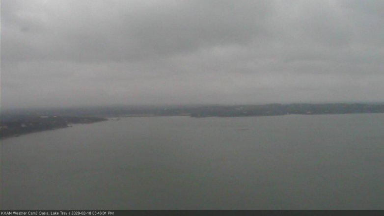 Lake Travis webcam, February 18, 2020 3:45 PM CT