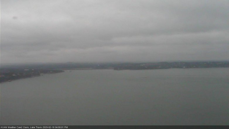 Lake Travis webcam, February 18, 2020 4:00 PM CT