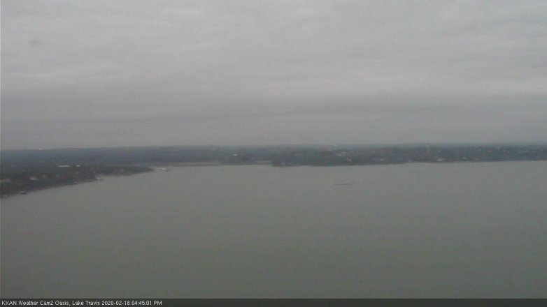 Lake Travis webcam, February 18, 2020 4:45 PM CT