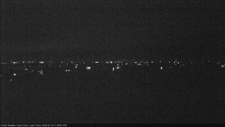 Lake Travis webcam, February 18, 2020 11:00 PM CT