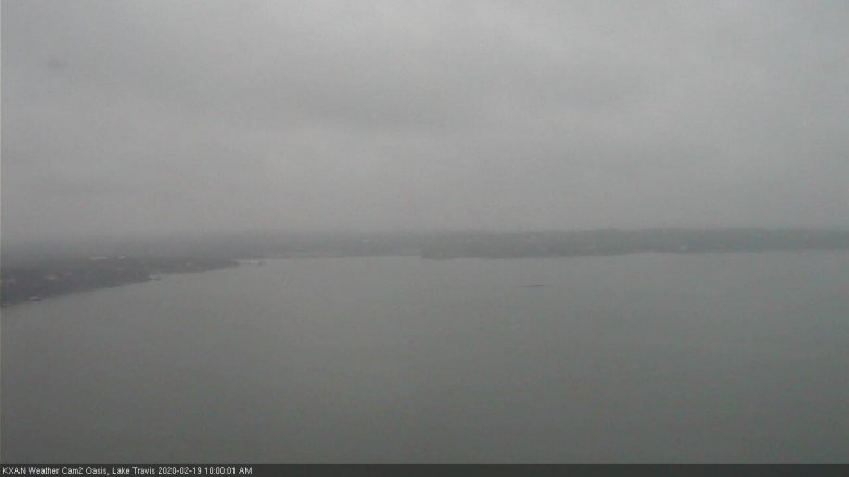 Lake Travis webcam, February 19, 2020 10:00 AM CT
