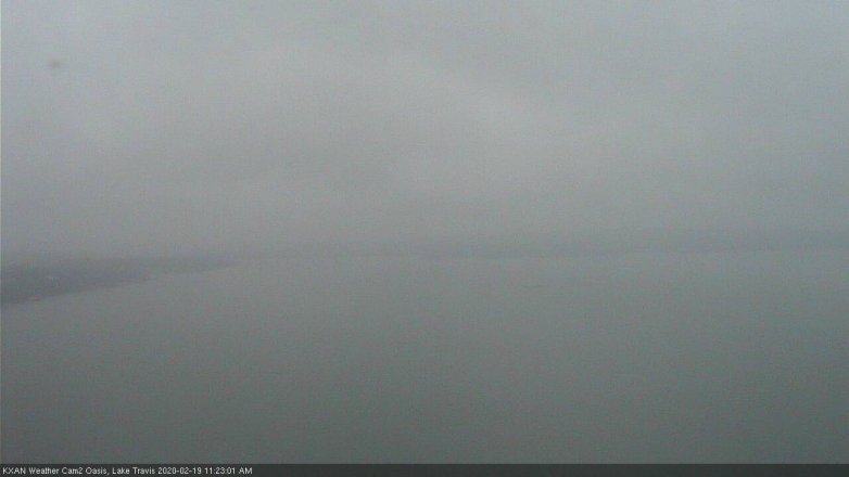 Lake Travis webcam, February 19, 2020 11:25 AM CT