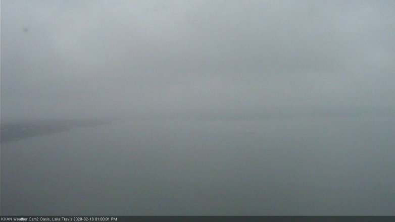 Lake Travis webcam, February 19, 2020 1:00 PM CT