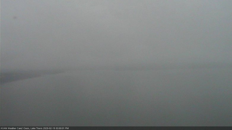 Lake Travis webcam, February 19, 2020 3:00 PM CT