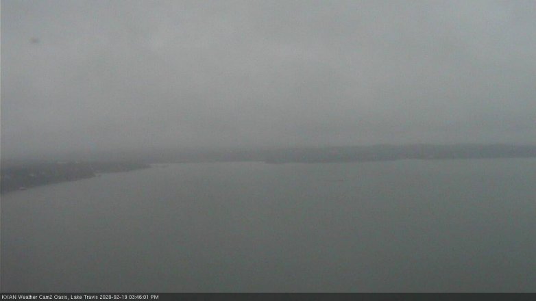 Lake Travis webcam, February 19, 2020 3:45 PM CT