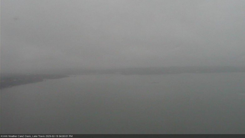 Lake Travis webcam, February 19, 2020 4:00 PM CT