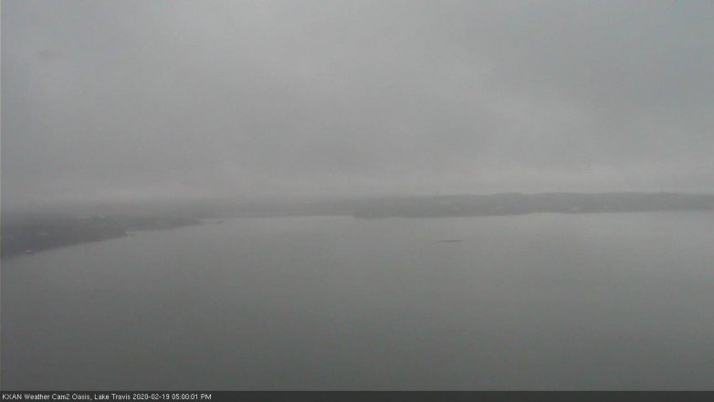 Lake Travis webcam, February 19, 2020 5:00 PM CT