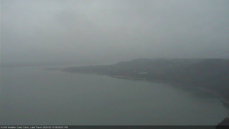 Lake Travis webcam, February 19, 2020 6:00 PM CT